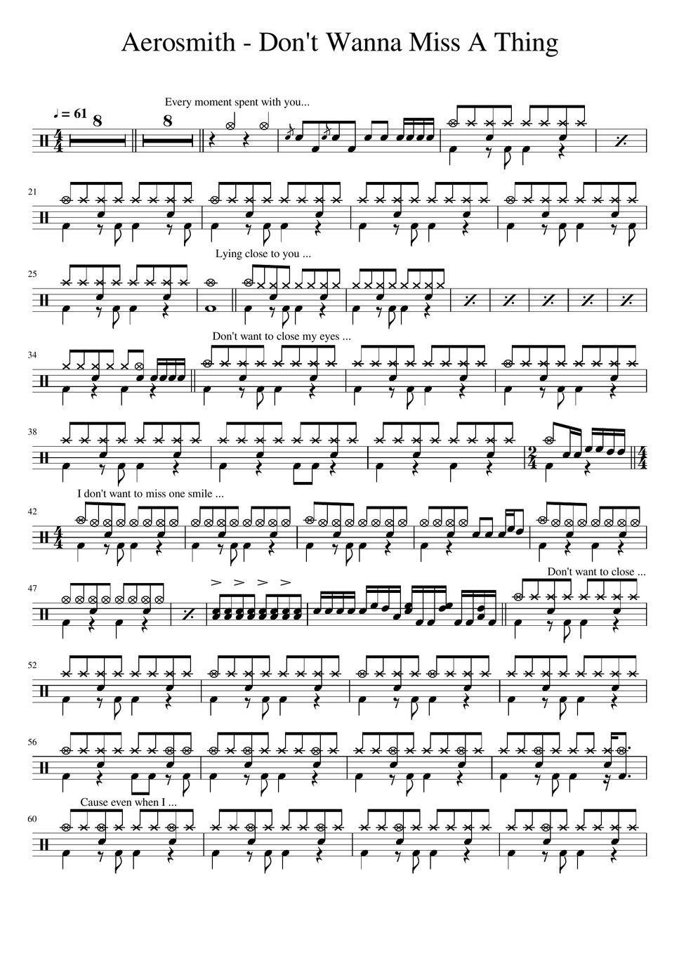 aerosmith-don-t-wanna-miss-a-thing-drum-partitura