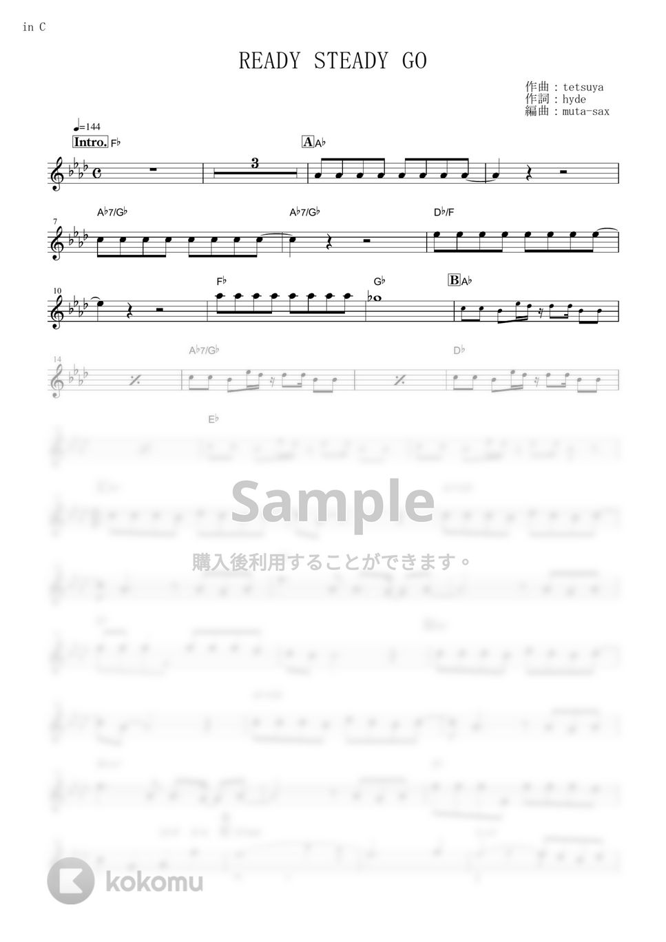 鋼の錬金術師 - READY STEADY GO【in C】 by muta-sax