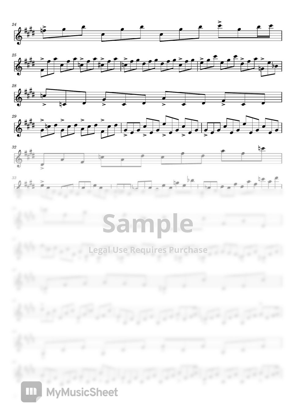 Ludwig van Beethoven - Moonlight Sonata (Sonata No. 14 in C-Sharp Minor Op. 27 No. 2  - For violin solo) by poon