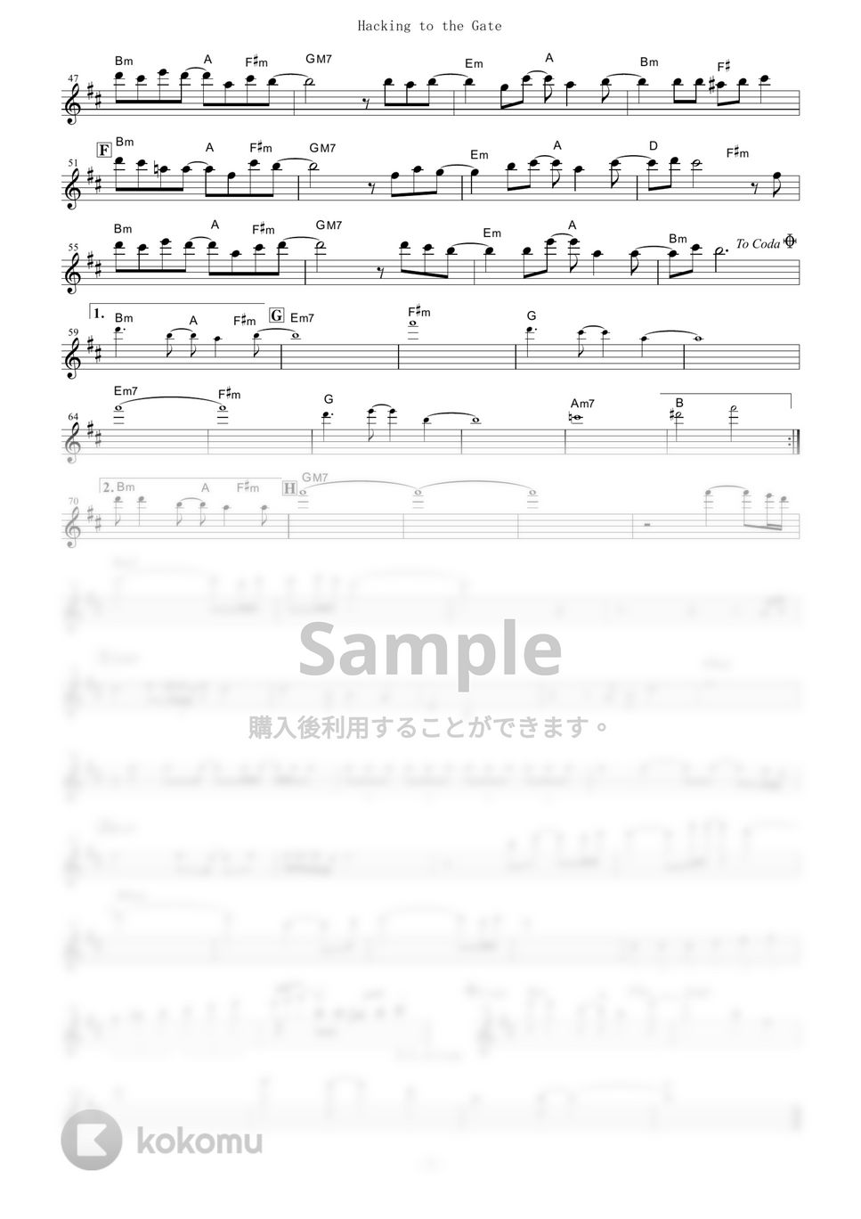 STEINS;GATE - Hacking to the Gate (in Bb) by muta-sax