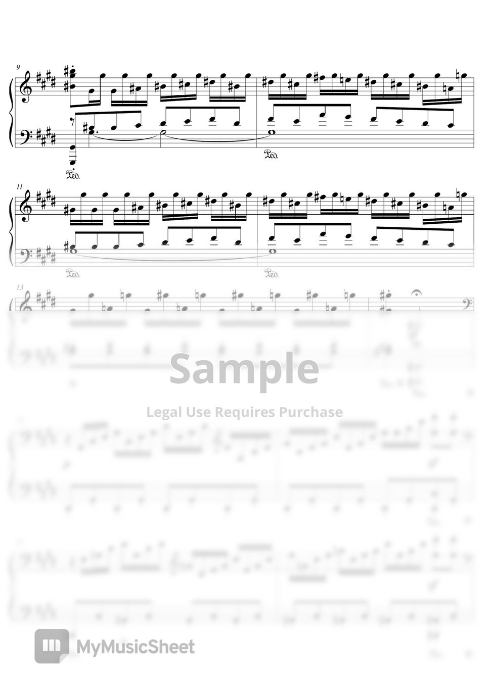 L.V.Beethoven (베토벤) - Piano Sonata No.14 3rd Movt (월광 소나타 3악장) (압축 버전) by 3분피아노