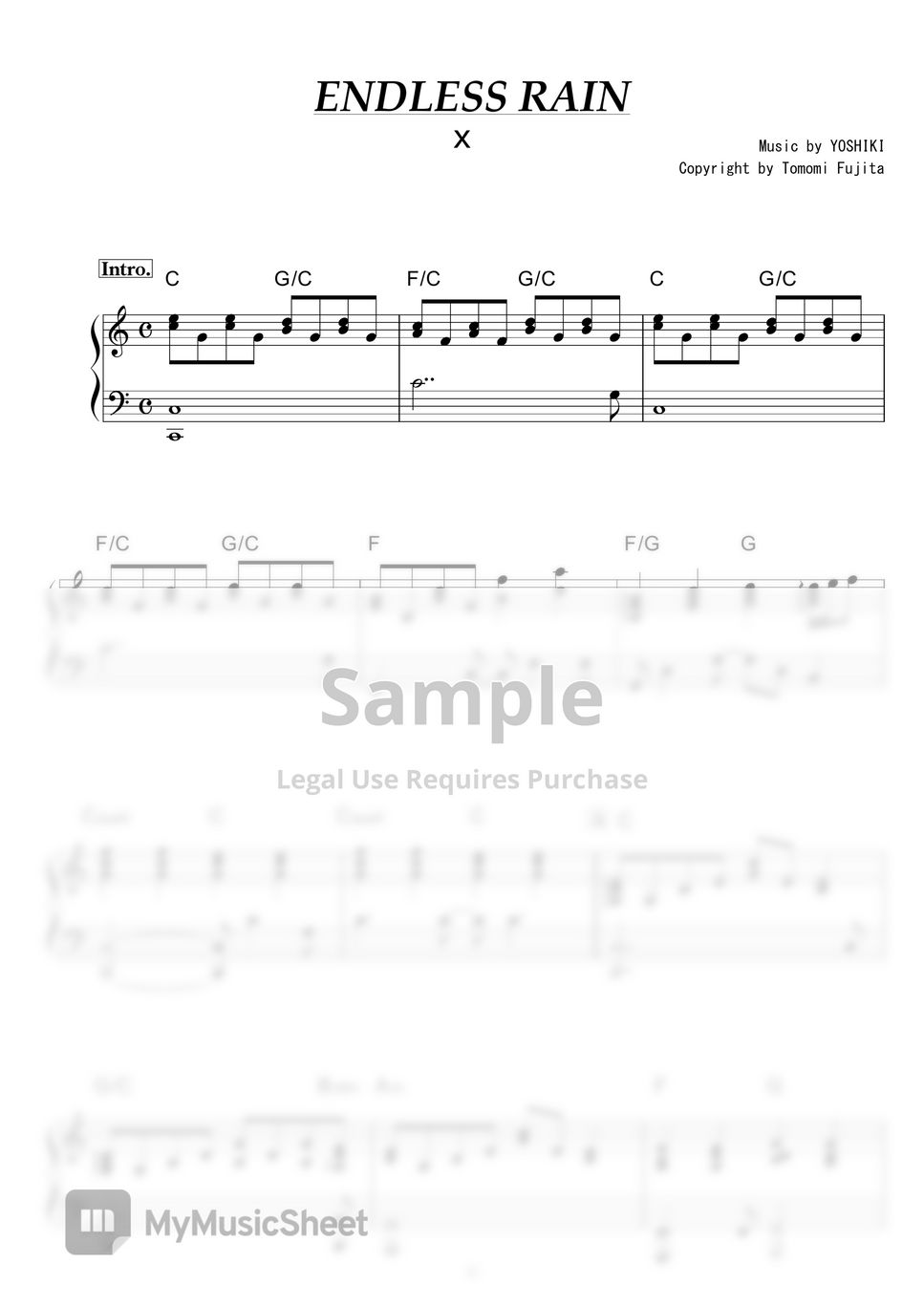 x-japan-endless-rain-piano-sheet-collection-online-gbu-hamovniki-ru