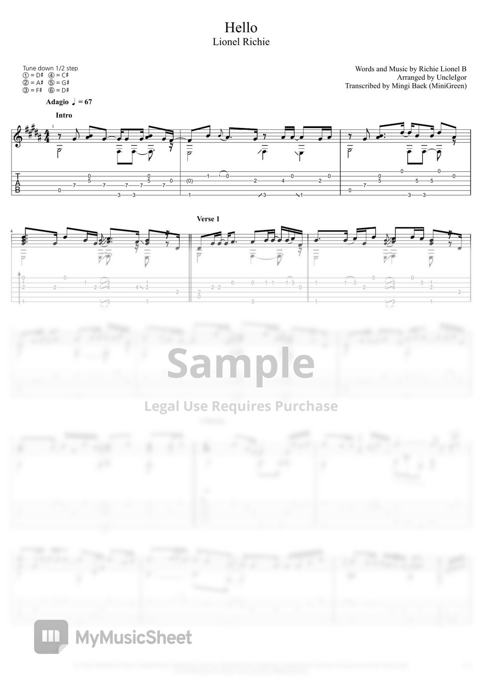 Richie Lionel B Hello Tab +