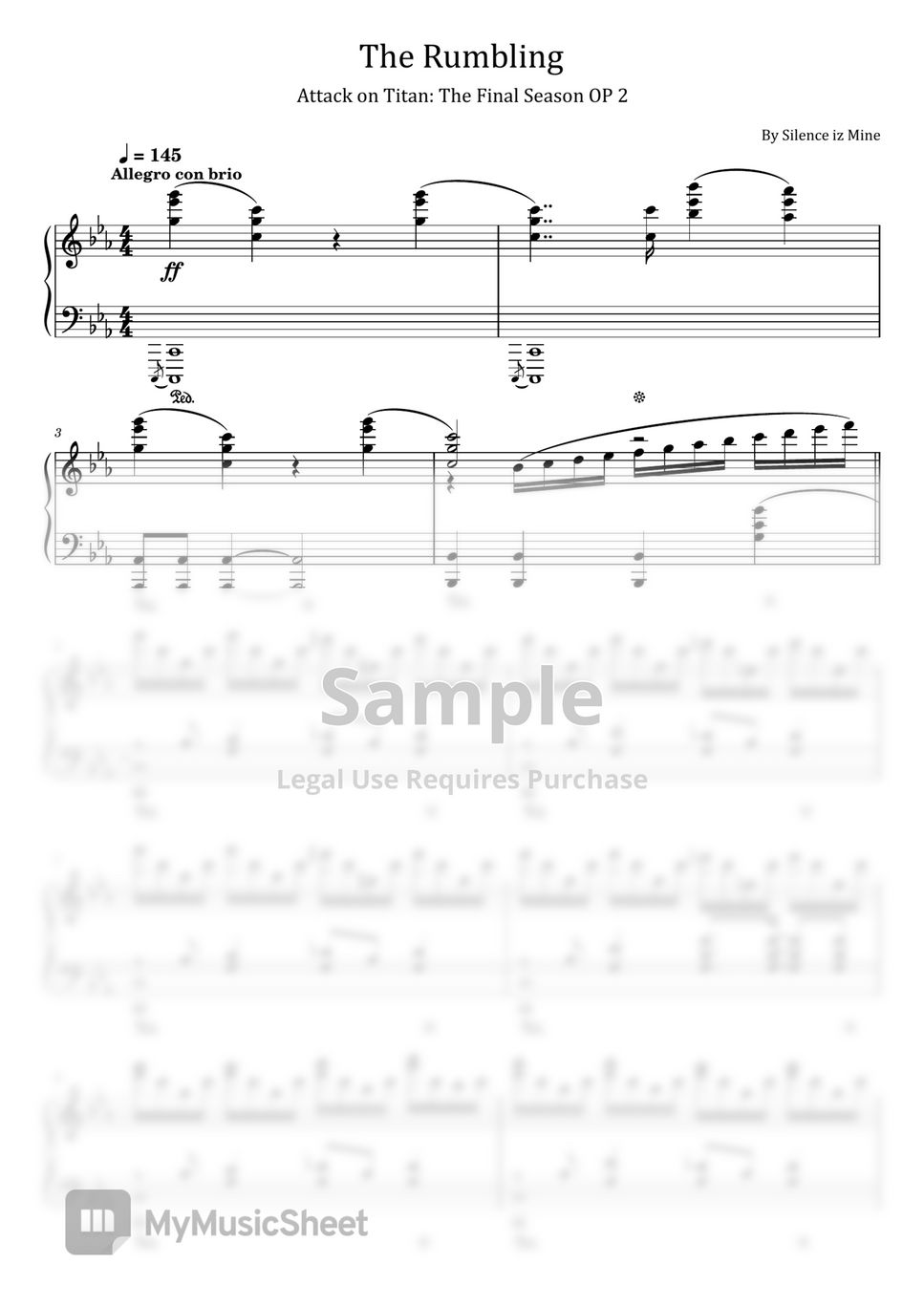 Shingeki No Kyojin Piano Collection Sheet music for Piano (Solo)