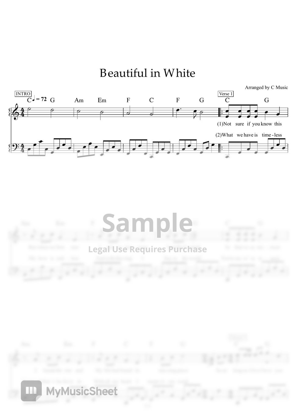 Westlife  Shane Filan - Beautiful in white by C Music