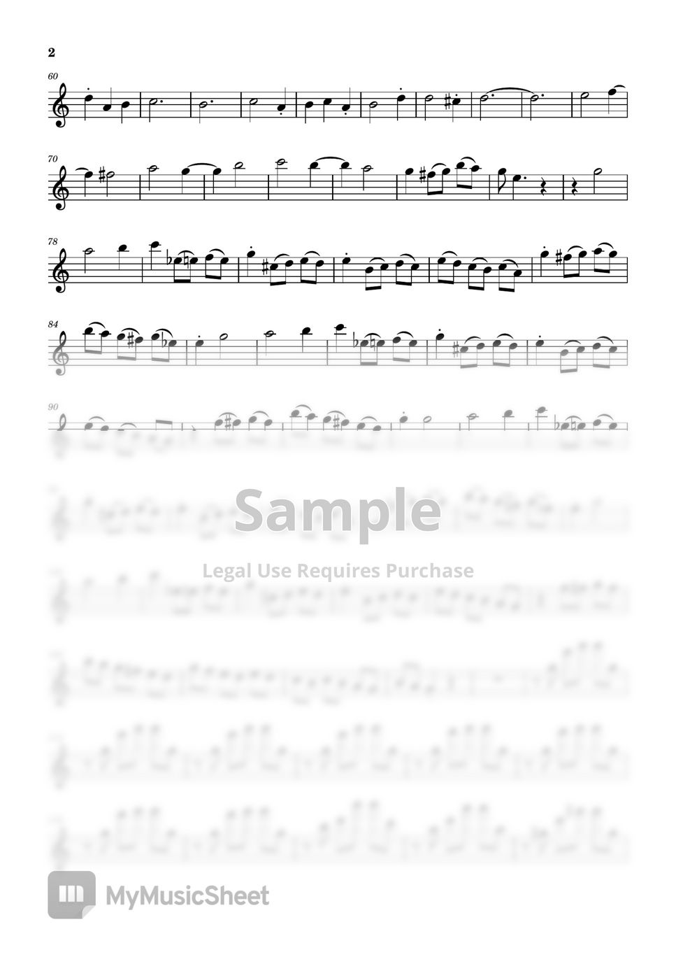 차이코프스키 waltz [잠자는 숲속의 미녀 중] (Two flutes/MR) Sheets by 심플플루트뮤직