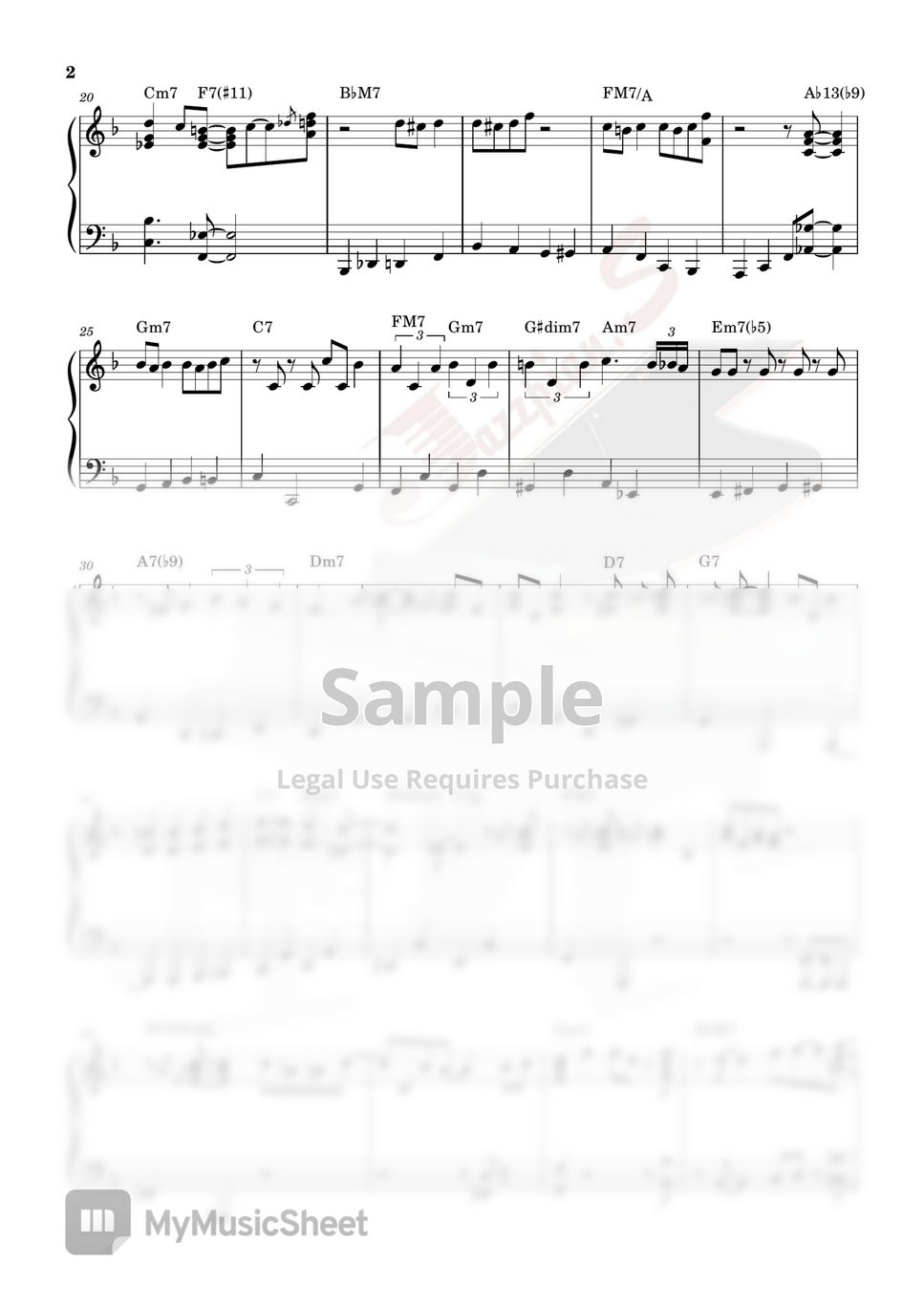AJR - World's Smallest Violin (Swing Jazz version/Jazzpiano) 曲谱 by ...