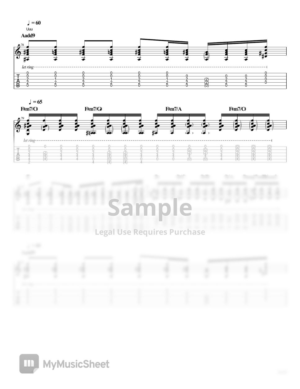 Prince - Purple Rain 楽譜 by Yoni Schlesinger