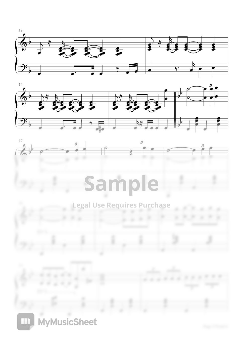 Johann Sebastian Bach - Toccata and Fugue in D Minor (Easy Piano Sheet,J.S.Bach,BWV 565，《d小调托卡塔与赋格》BWV 565，简化版，巴赫) by poon