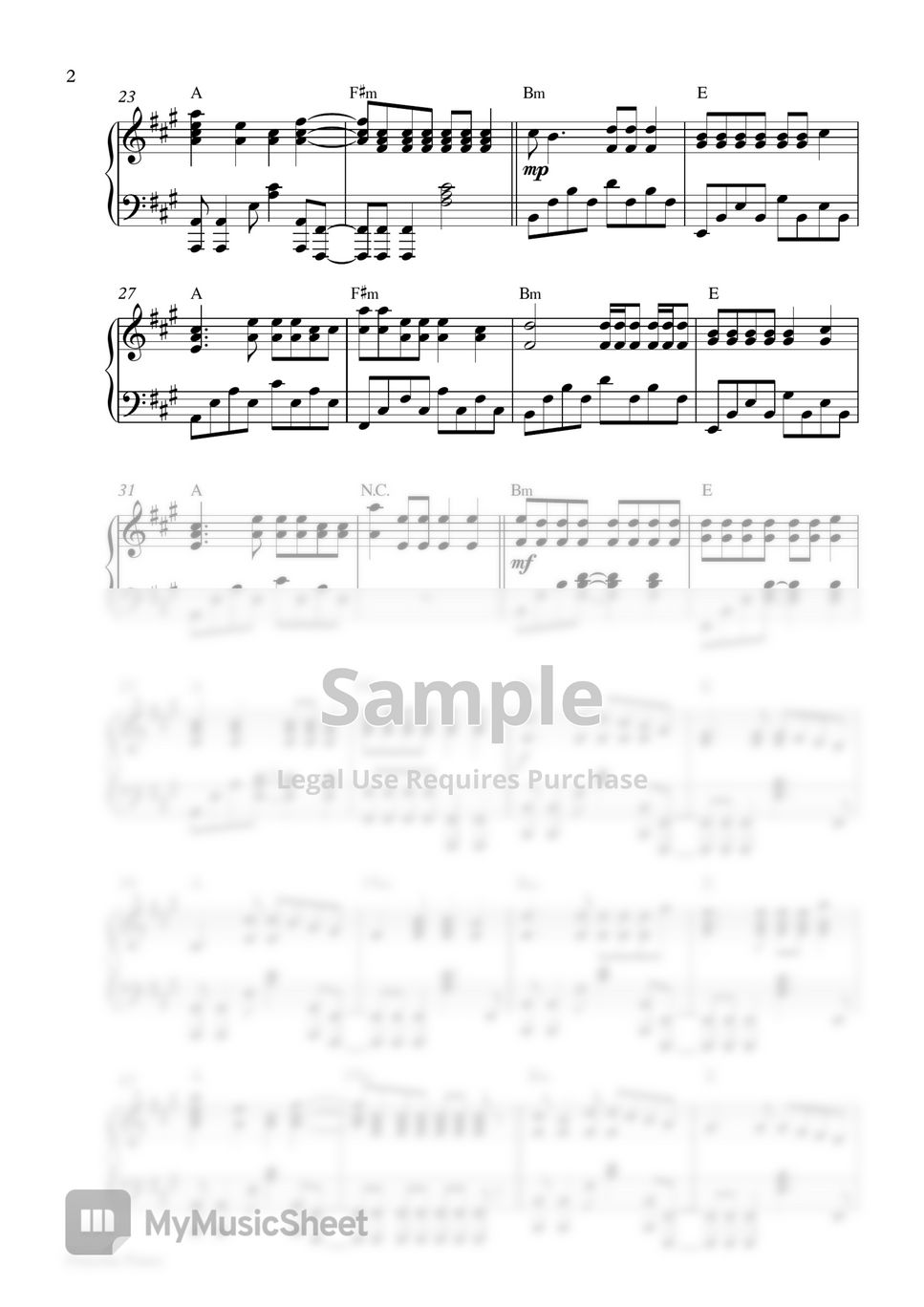 Imagine Dragons - Follow You (Piano Sheet) by Pianella Piano