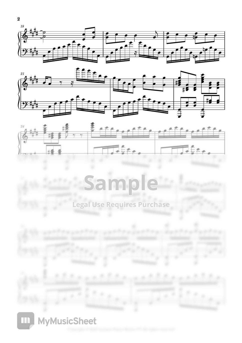 JVKE Golden Hour Sheets By Leisure Piano Sheets YT