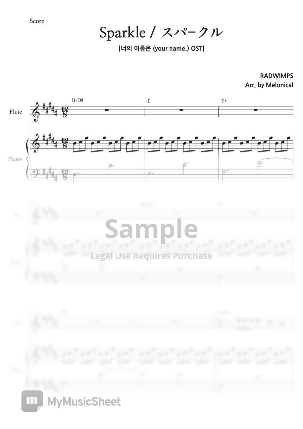 Radwimps - Sparkle (Ensemble) by Melonical
