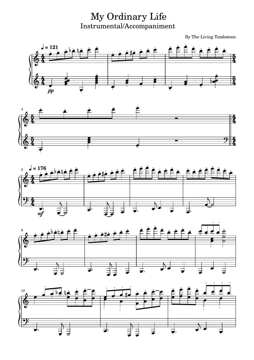 The Living Tombstone - My Ordinary Life (The Living Tombstone (Piano ...
