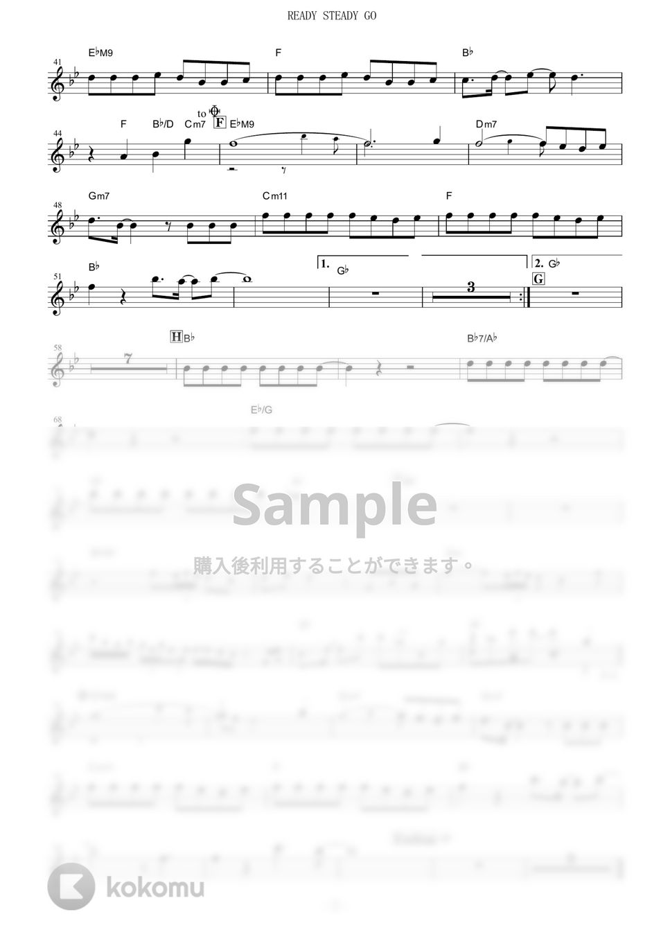 鋼の錬金術師 - READY STEADY GO【in Bb】 by muta-sax