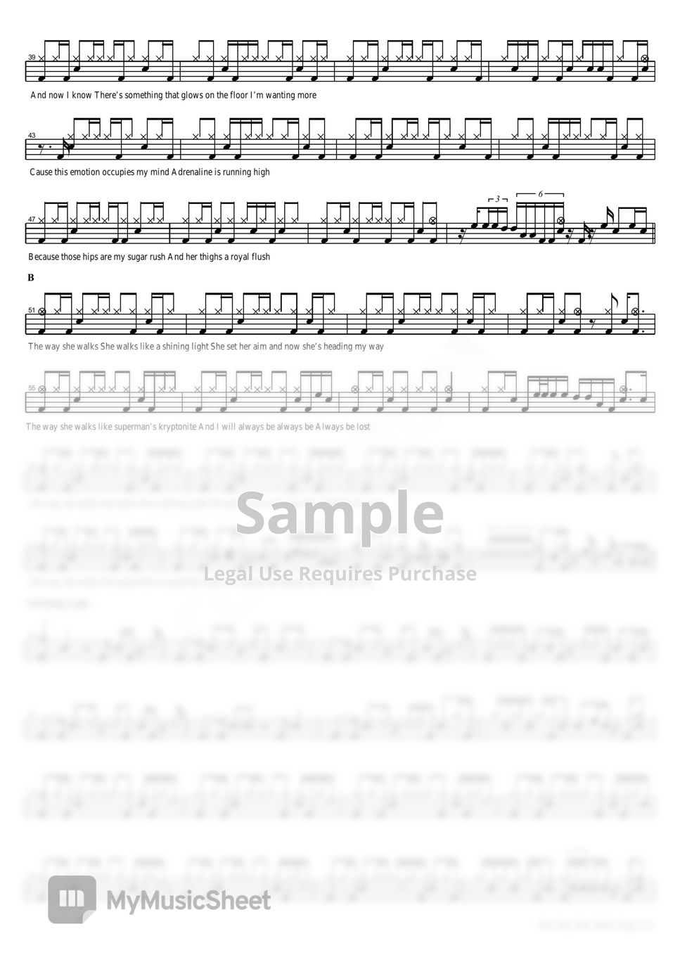 Dirty Loops The Way She Walks 曲谱 by copydrum