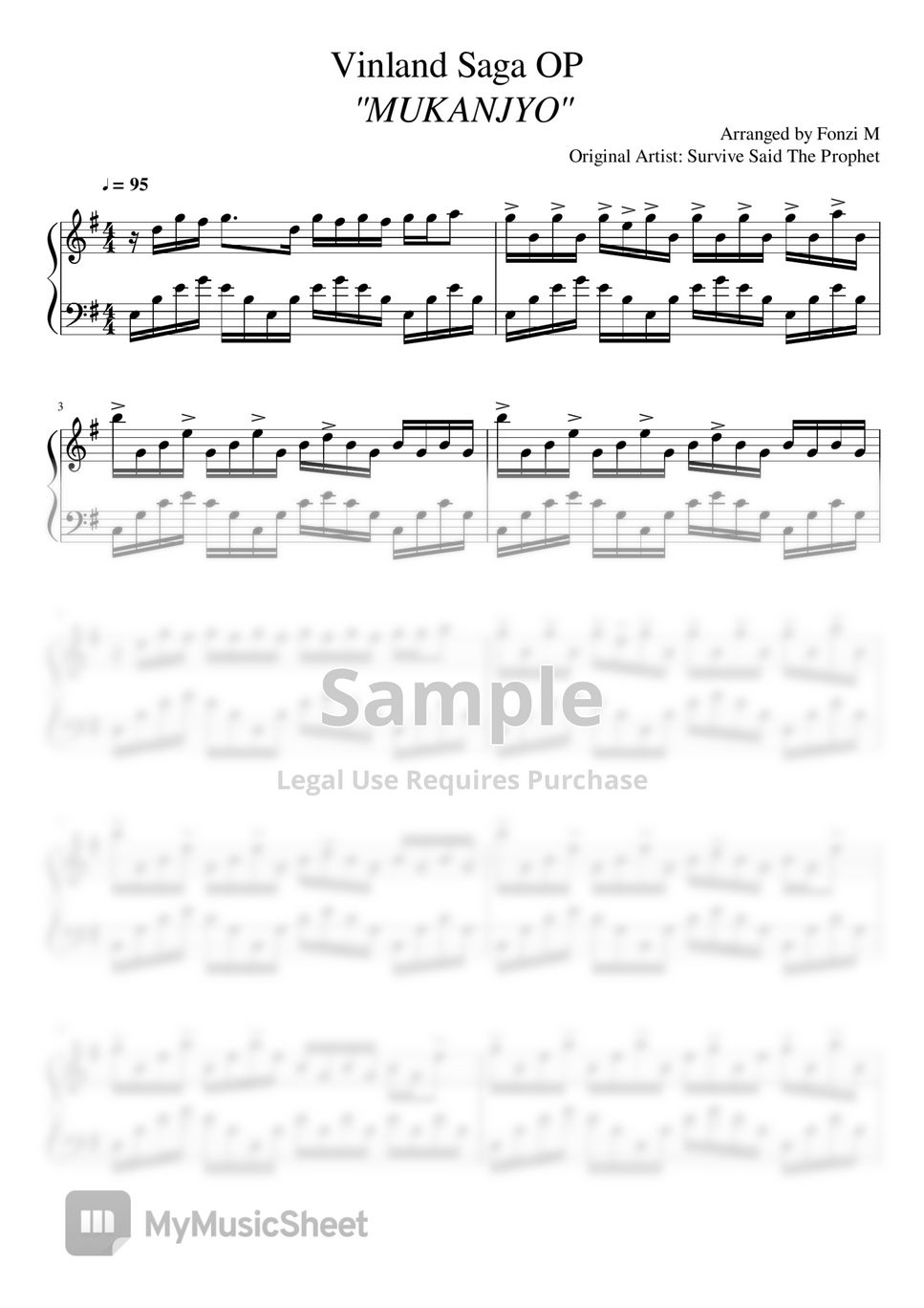 Vinland Saga Opening 2 Sheet music for Flute (Solo)