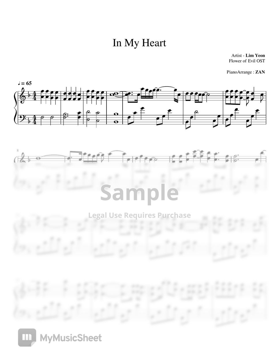 Your Love Is Like A Flower sheet music (real book with lyrics)