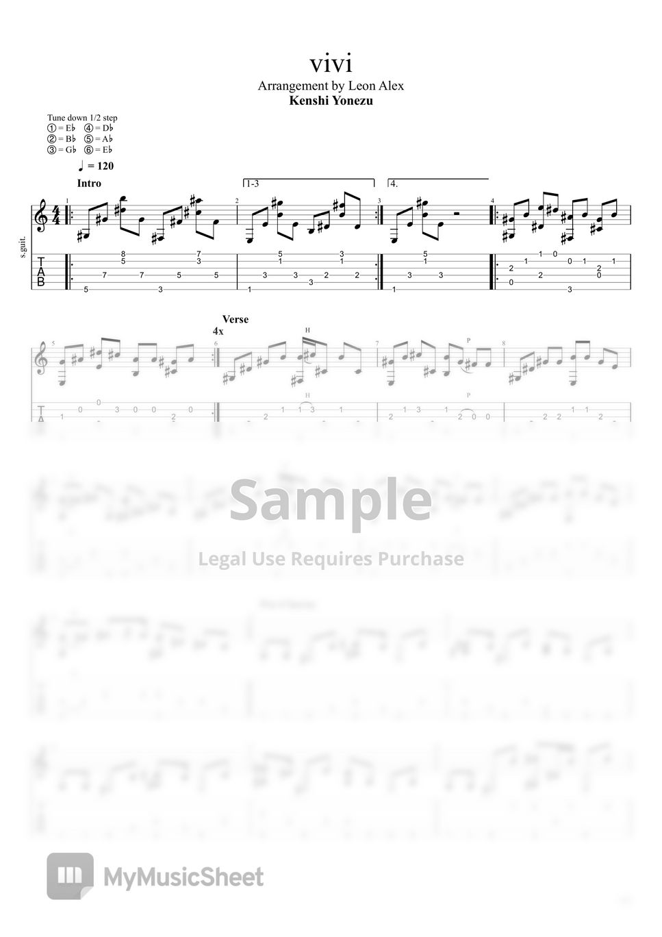 Kenshi Yonezu - vivi Sheets by Leon Alex Kenshi Yonezu - vivi Sheets by Leon Alex
