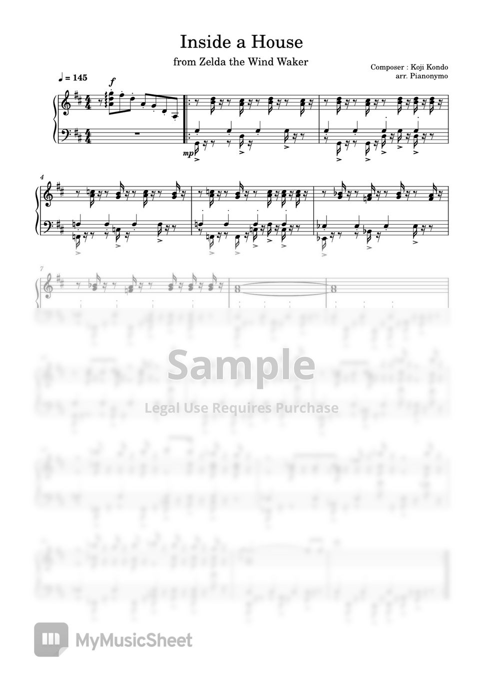 The Legend of Zelda The Wind Waker Inside a House Sheets by Pianonymo