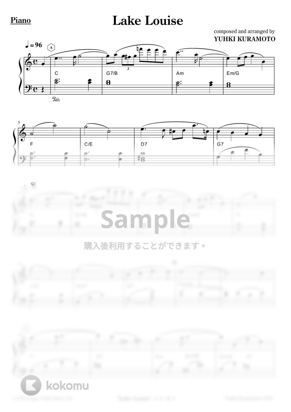 Yuhki Kuramoto - Lake Louise (Easy Ver.) by Yuhki Kuramoto