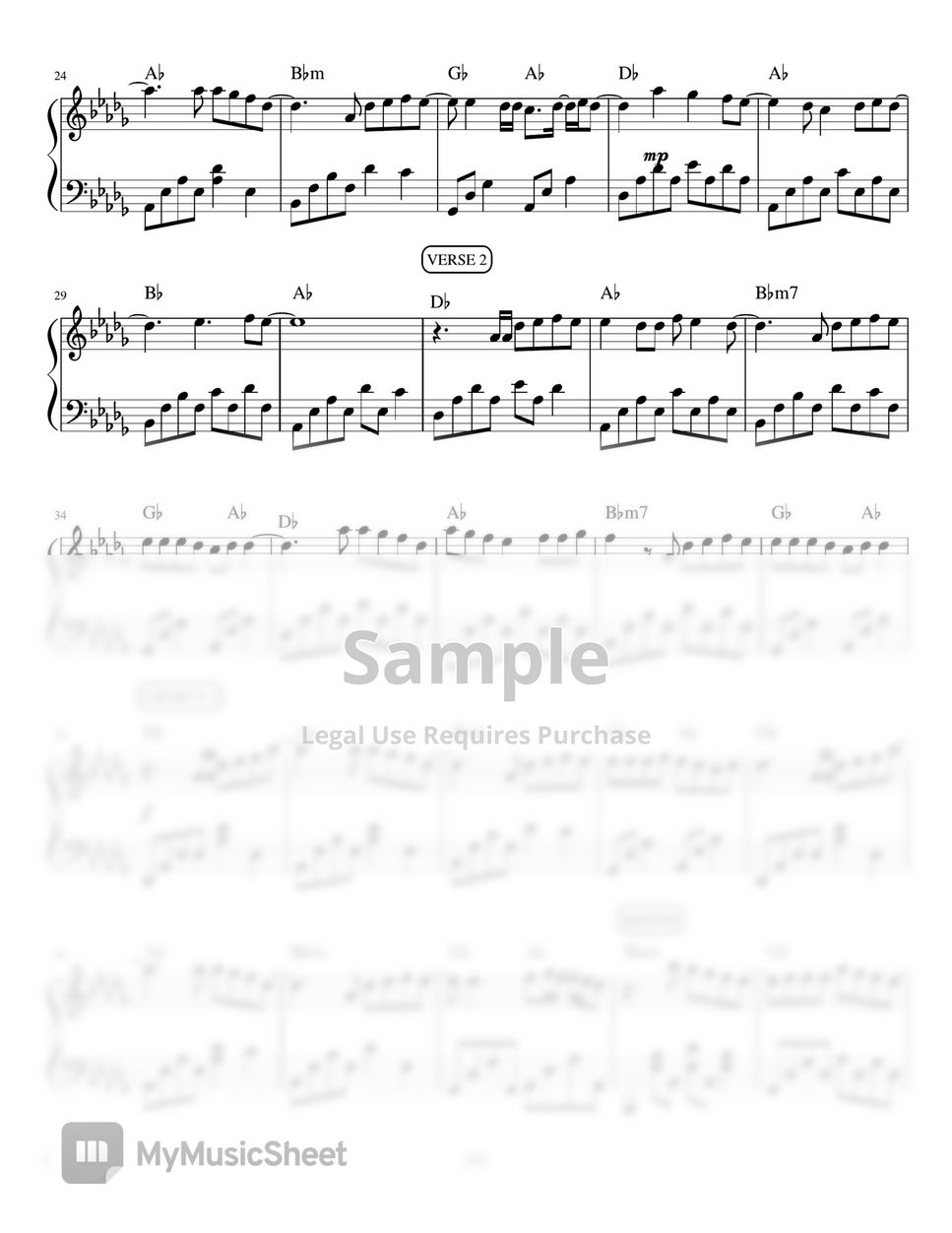 Belle Mariano & Donnie Pangilinan - Sigurado (piano sheet music) by Mel's Music Corner