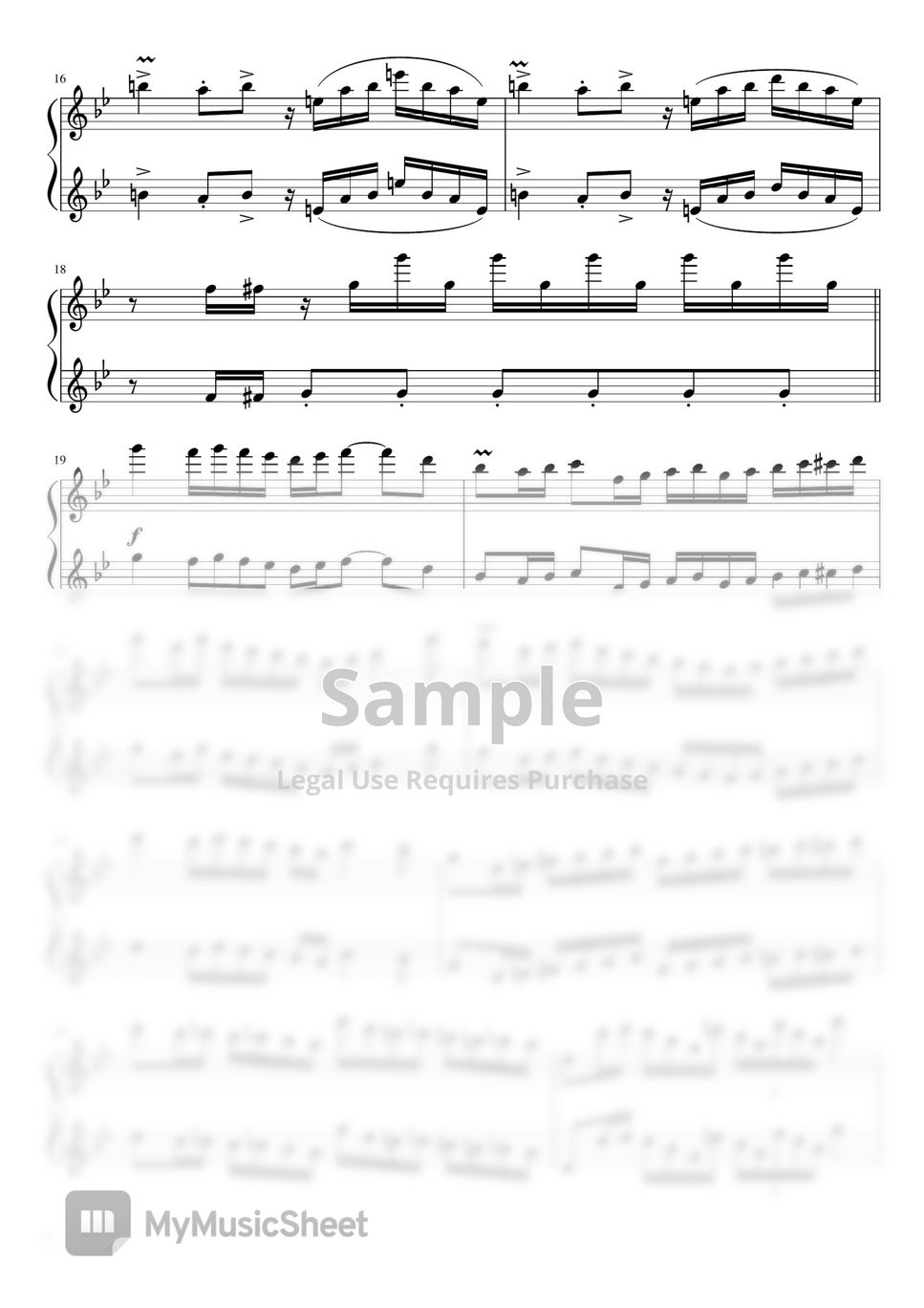Astor Piazzolla - Allegro Tangabile Piano 4 hands by M. Galka