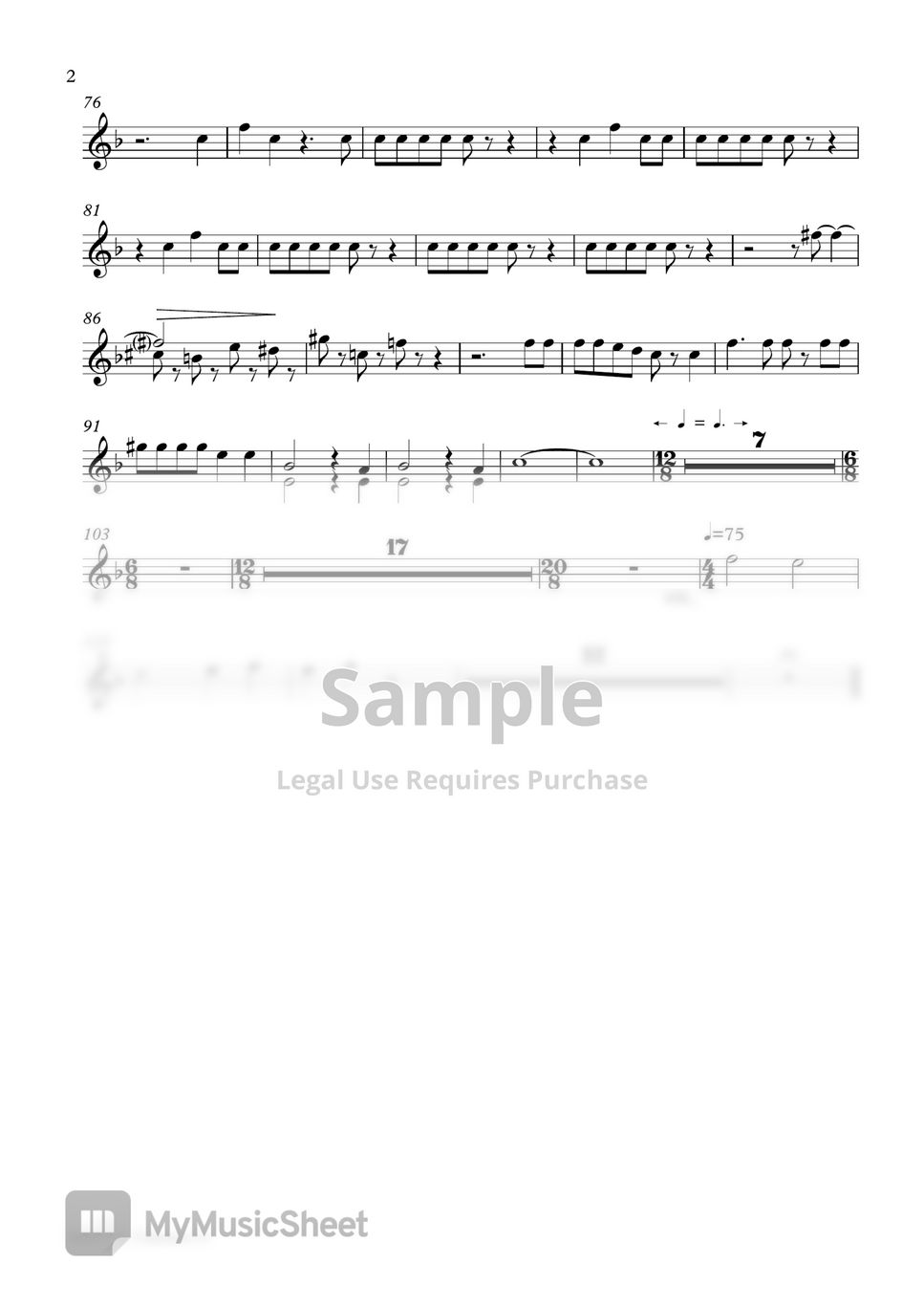 Bohemian Rhapsody Queen (Tenor Sax 3ªVoz) Sheet by Ismael Dorado
