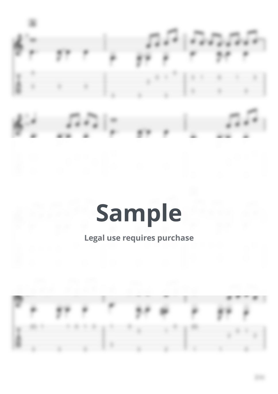 Fujii Kaze - Hana (Fingerstyle) Sheet Music by u3danchou