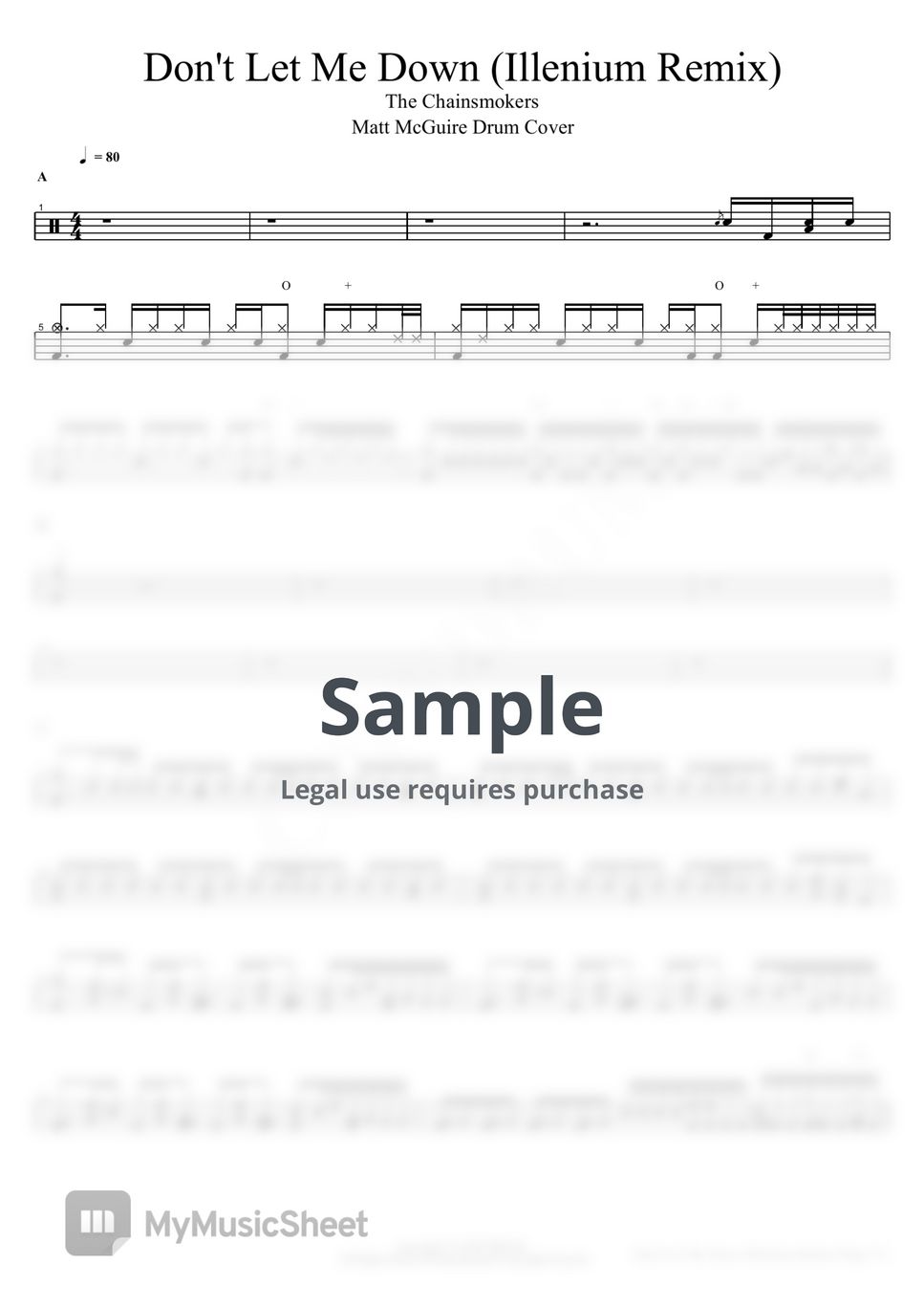 The Chainsmokers (Matt McGuire Drum Cover) - Don't Let Me Down (Illenium Remix) by COPYDRUM