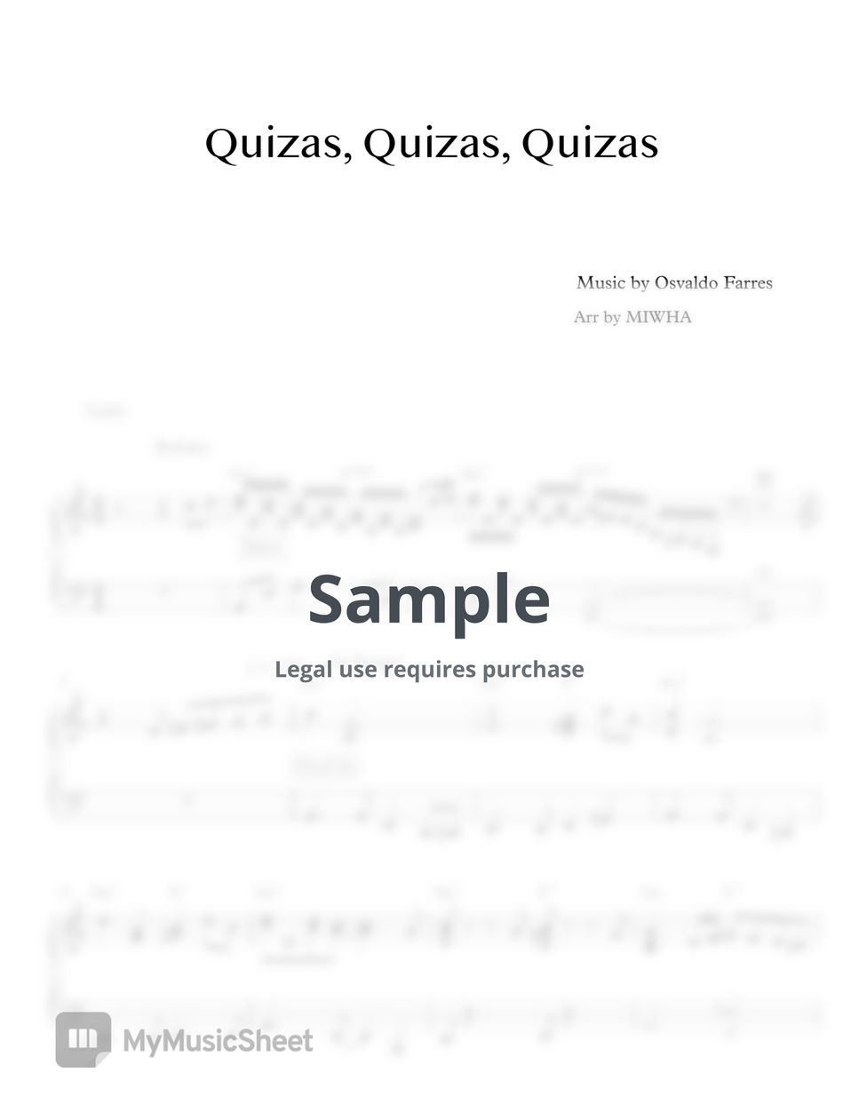 Osvaldo Farres - Quizas, Quizas, Quizas (Latin Jazz) by MIWHA