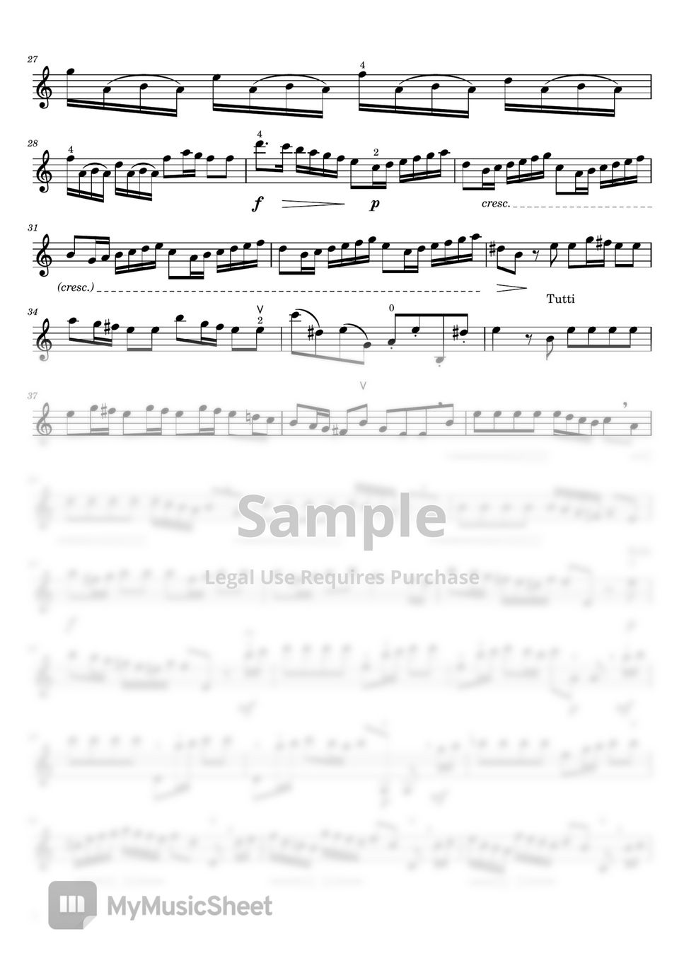 Antonio Lucio Vivaldi Violin Concerto in A minor, RV 356 Op.3 (For
