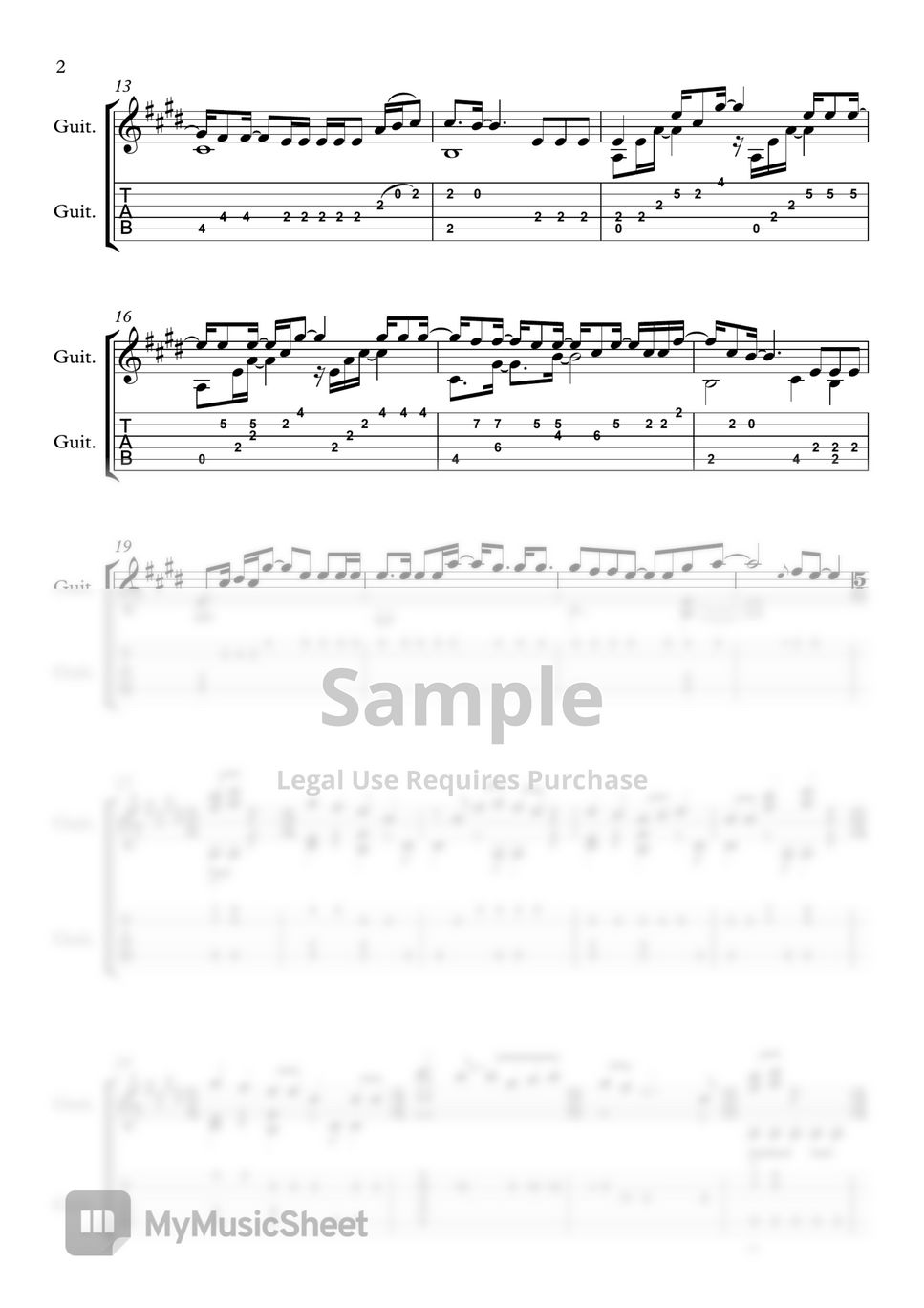 uverworld-odd-future-classical-guitar-guitar-cover-tab-1staff-by