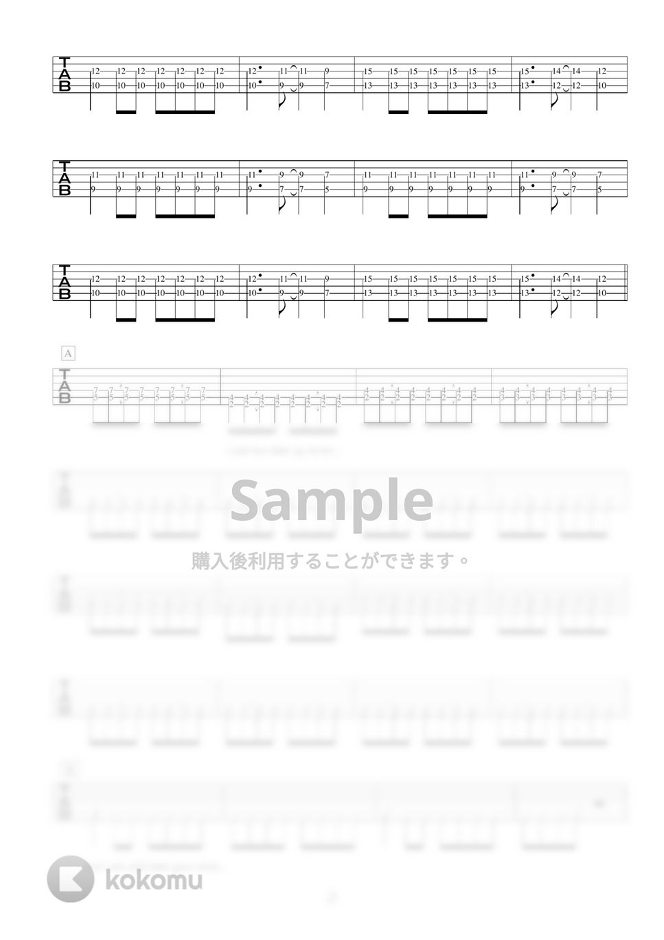 ken yokoyama - ken yokoyama人気曲3セット ギター演奏動画付TAB譜 by バイトーン音楽教室