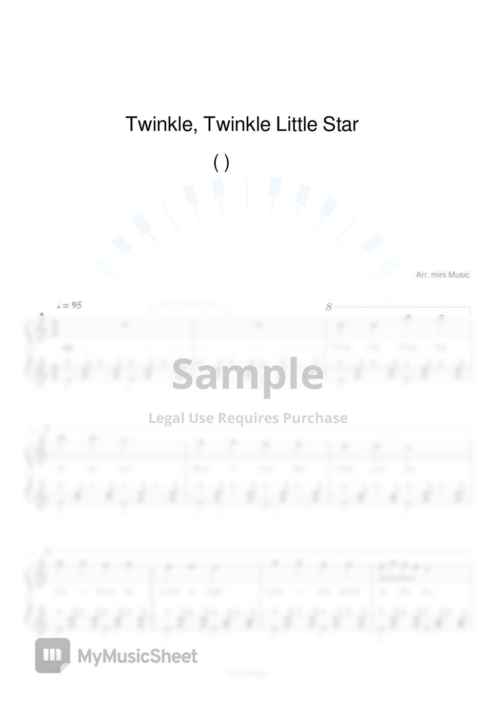 Twinkle twinkle little star store kalimba note