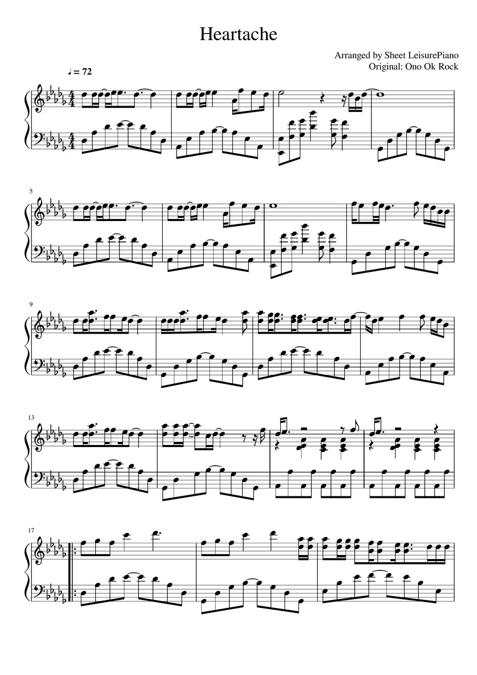 one-ok-rock-heartache-partitura-by-leisure-piano-sheets