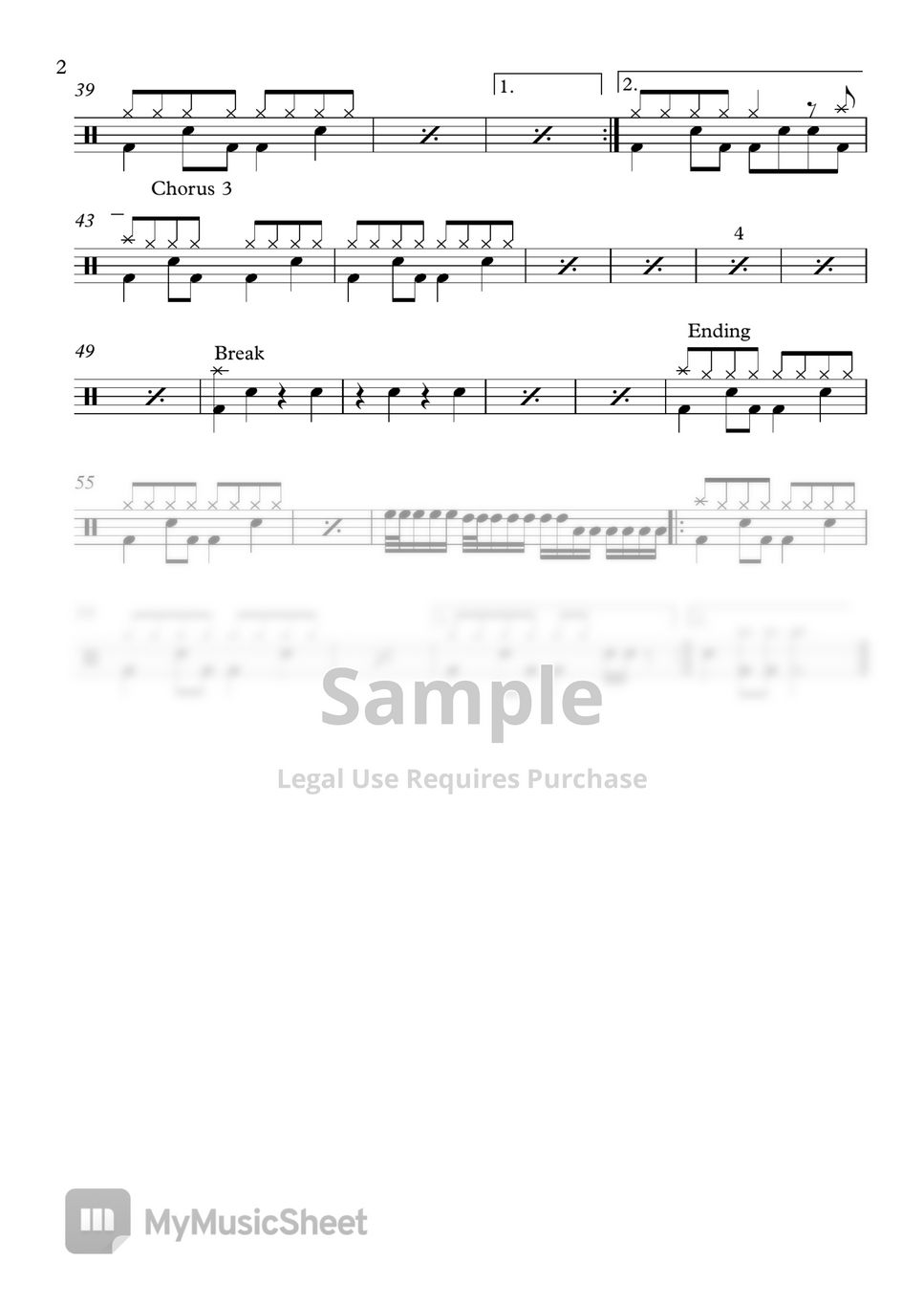 enanitos-verdes-la-muralla-verde-sheet-music-by-drum-transcription