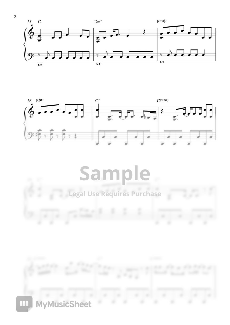 Rose On The Ground (Easy, C key) Sheets by Pineapplechord