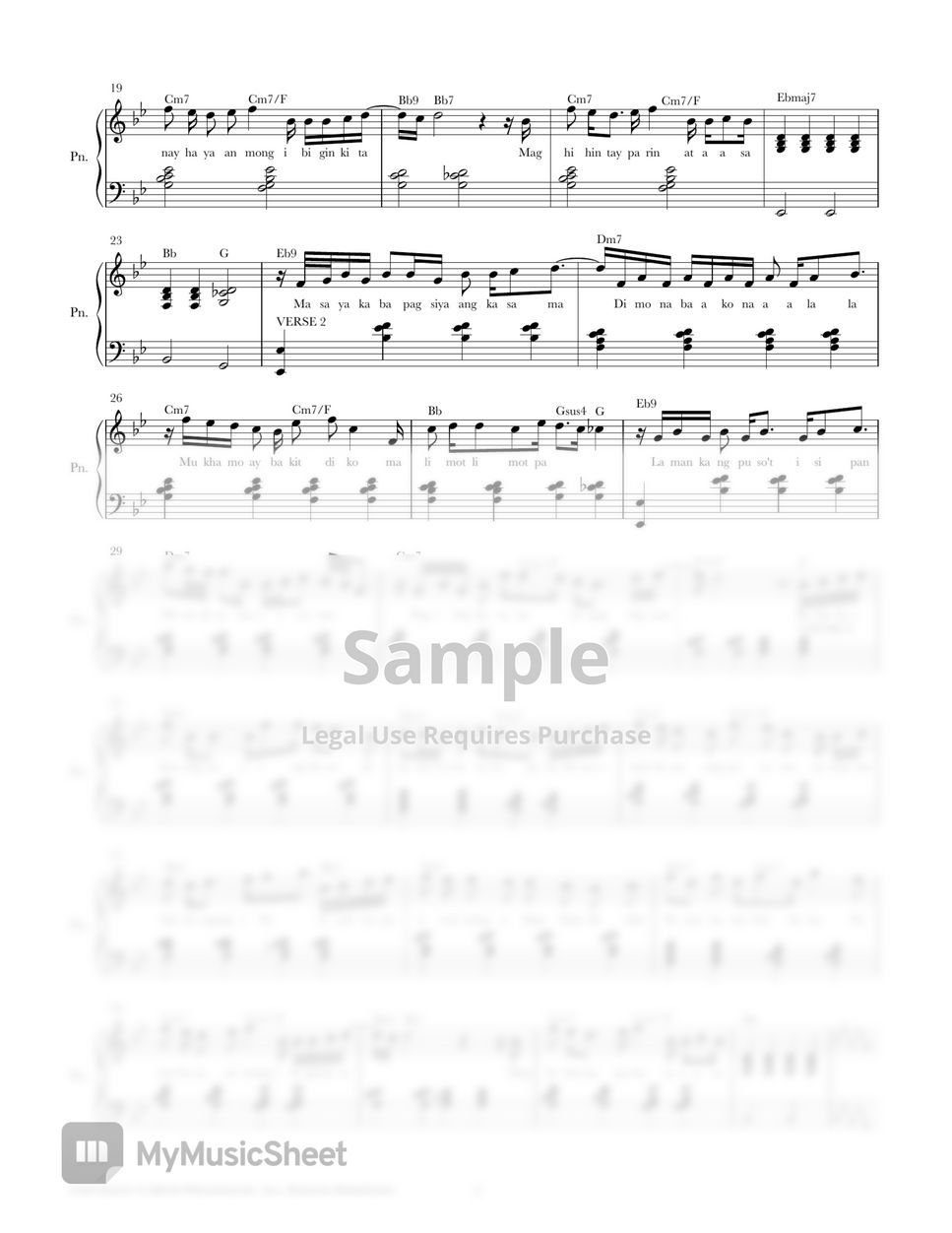 Ben & Ben - Bakit Ba Ikaw (Easy Version) Sheets by PHianonize