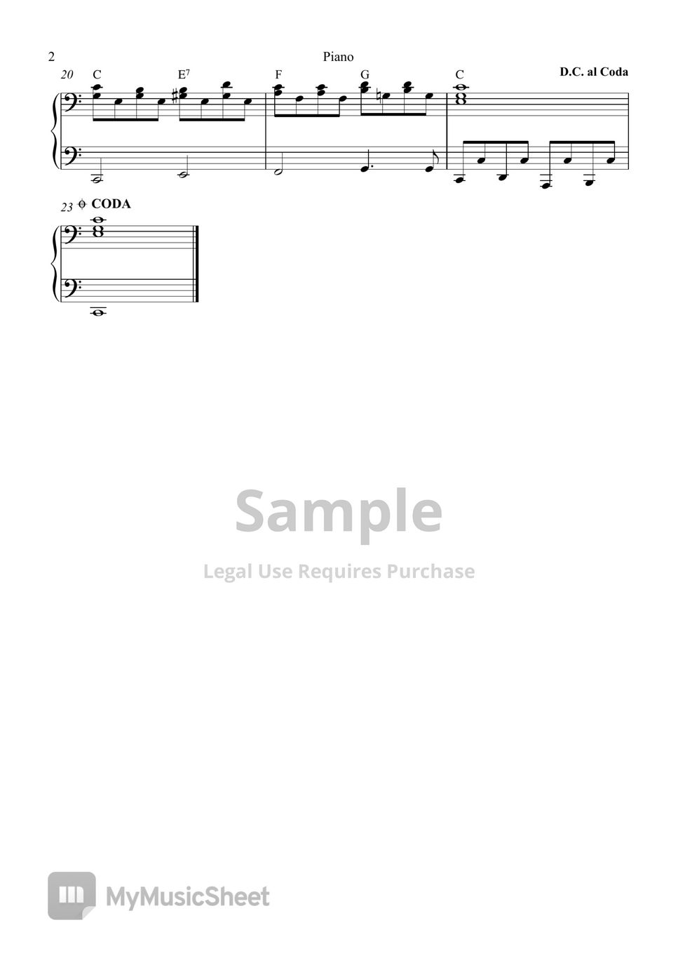 Lennon Imagine (spartito pianforte) Sheets by Francesco Piantoni