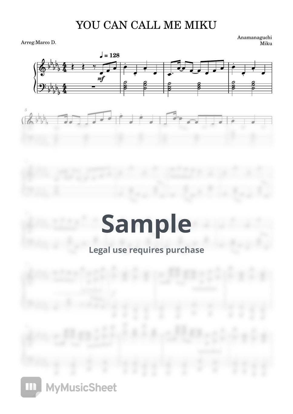 Anamanaguchi - YOU CAN CALL ME MIKU by Marco D.