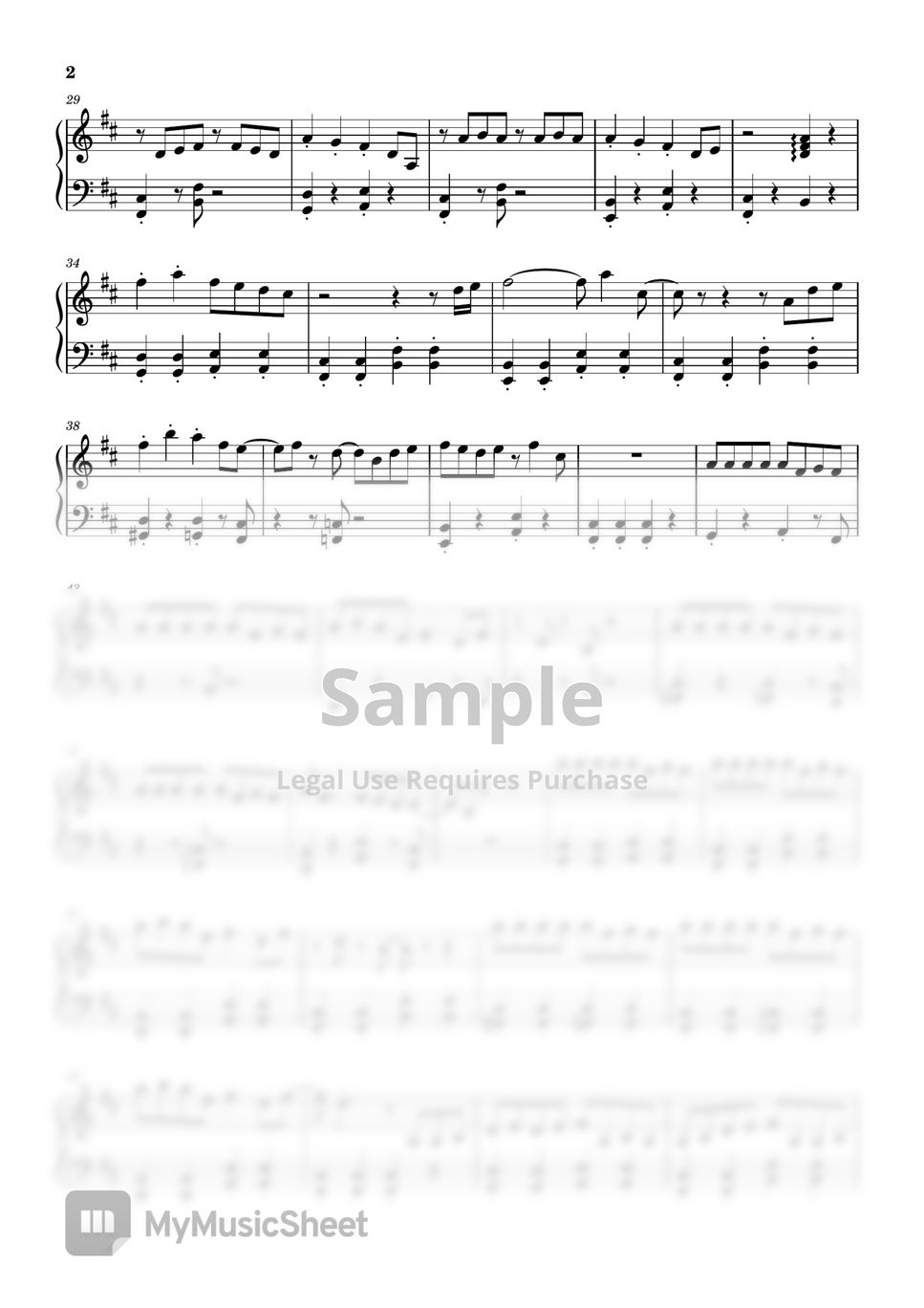 Blue Archive OST - Usagi Flap (Easy ver) Sheets by Haren Easy Piano