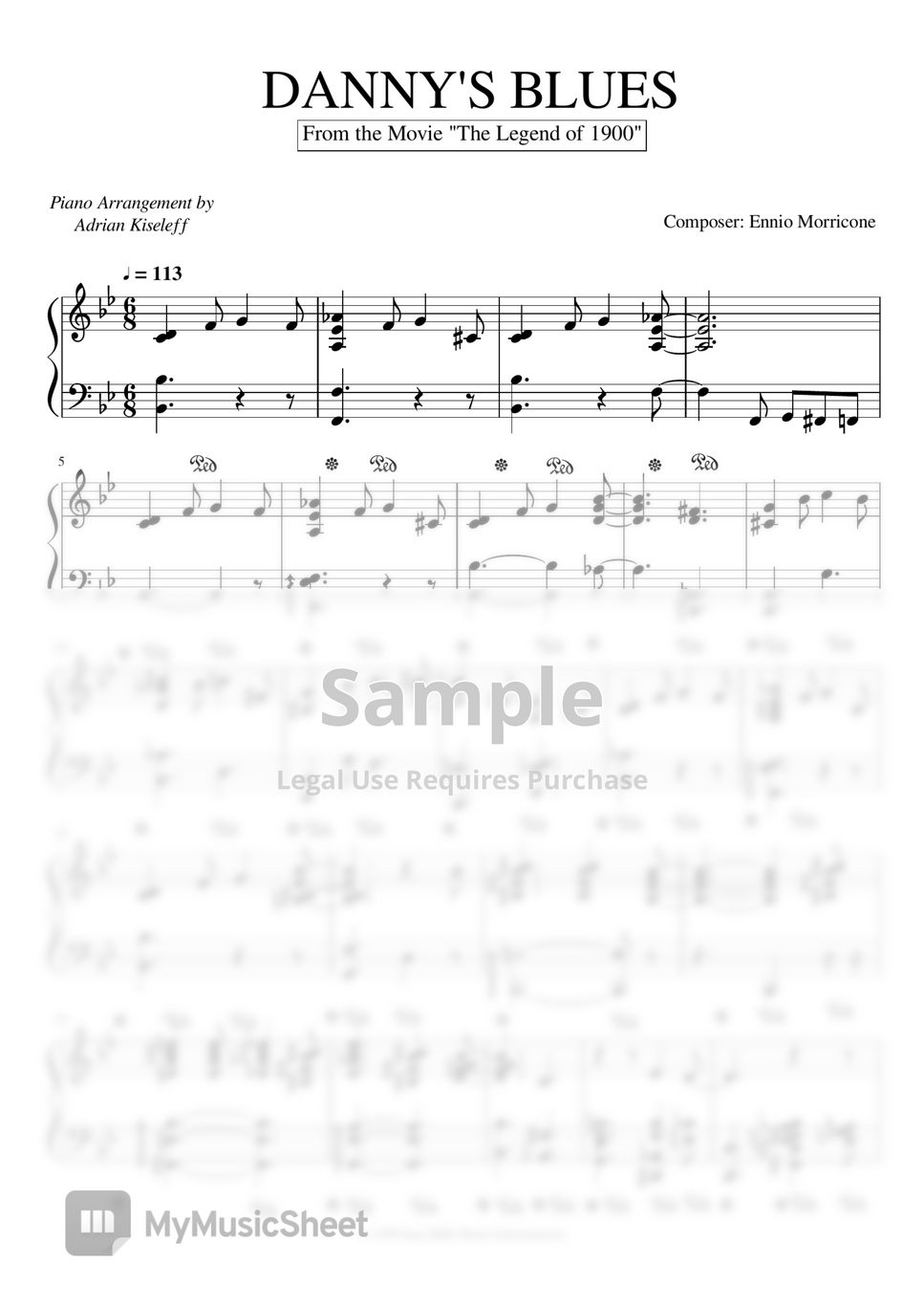 ennio-morricone-danny-s-blues-the-legend-of-1900-soundtrack-for