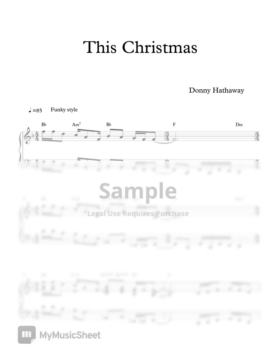 Donny Hathaway - This Christmas (Christmas funk song) Лист by MIWHA