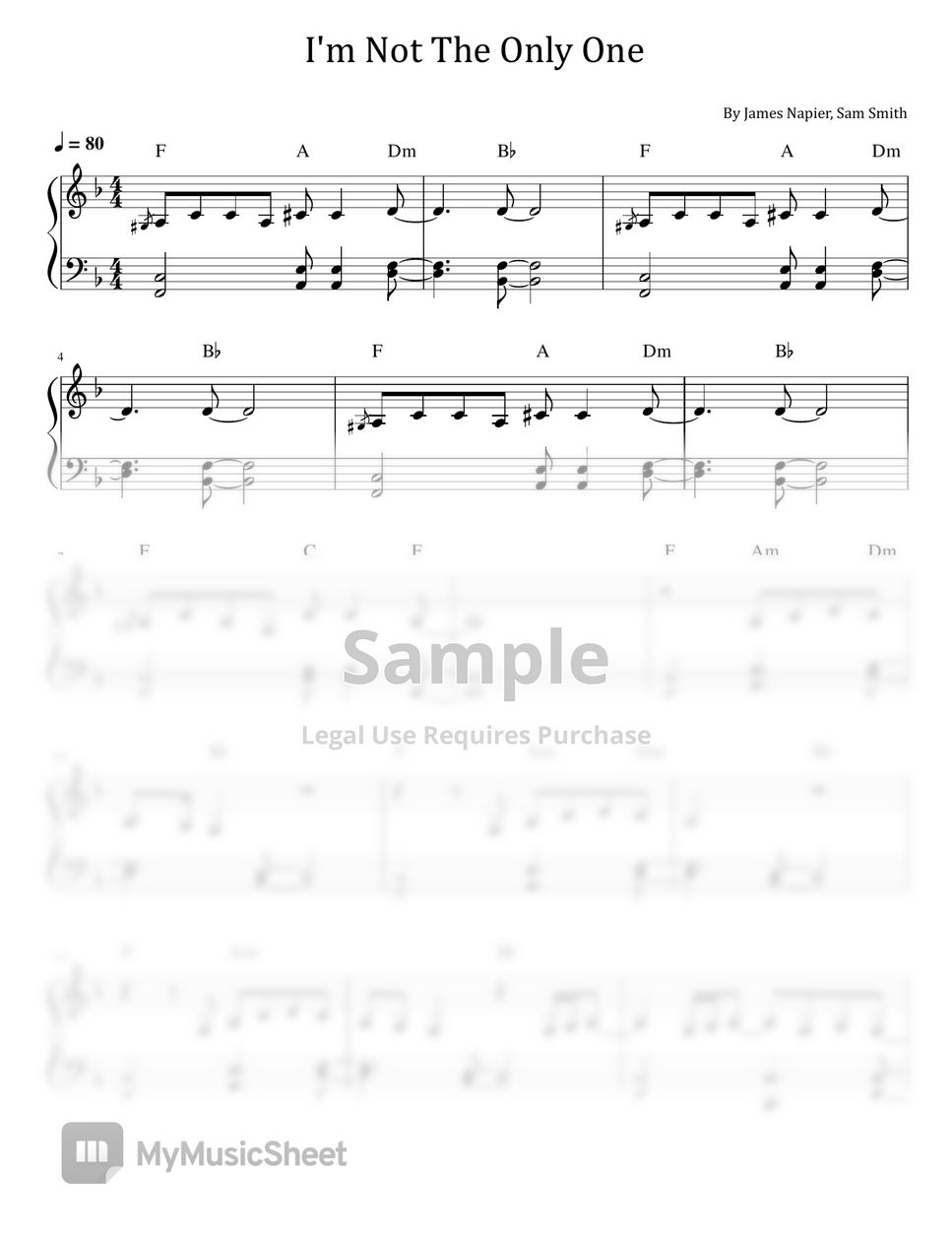 james-napier-sam-smith-i-m-not-the-only-one-sam-smith-for-piano