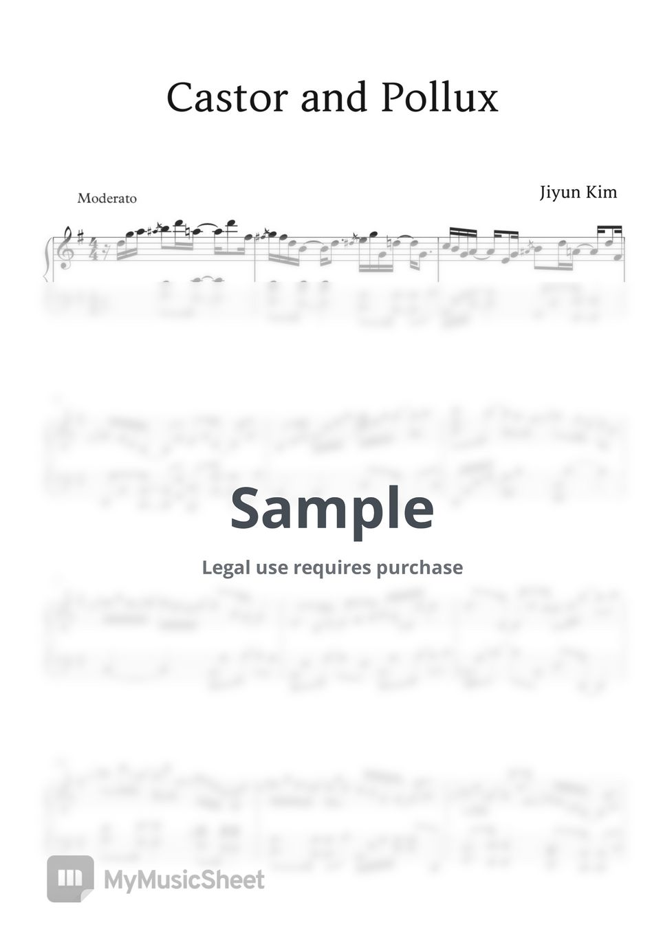 Jiyun Kim Castor and Pollux (Classic/Newage) 曲谱 by Jiyun Kim