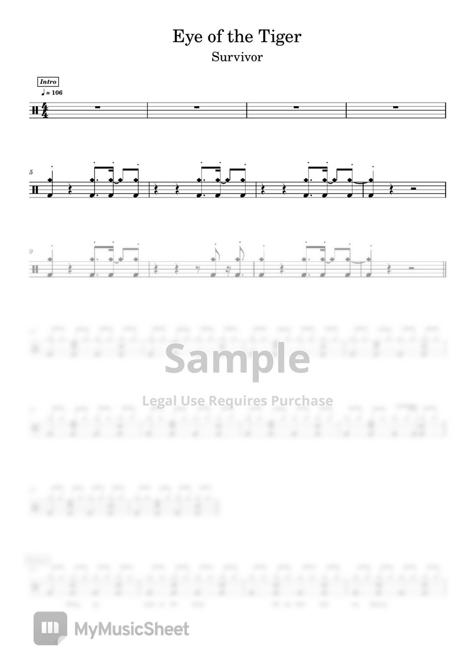survivor-eye-of-the-tiger-rocky-lll-ost-drumscore