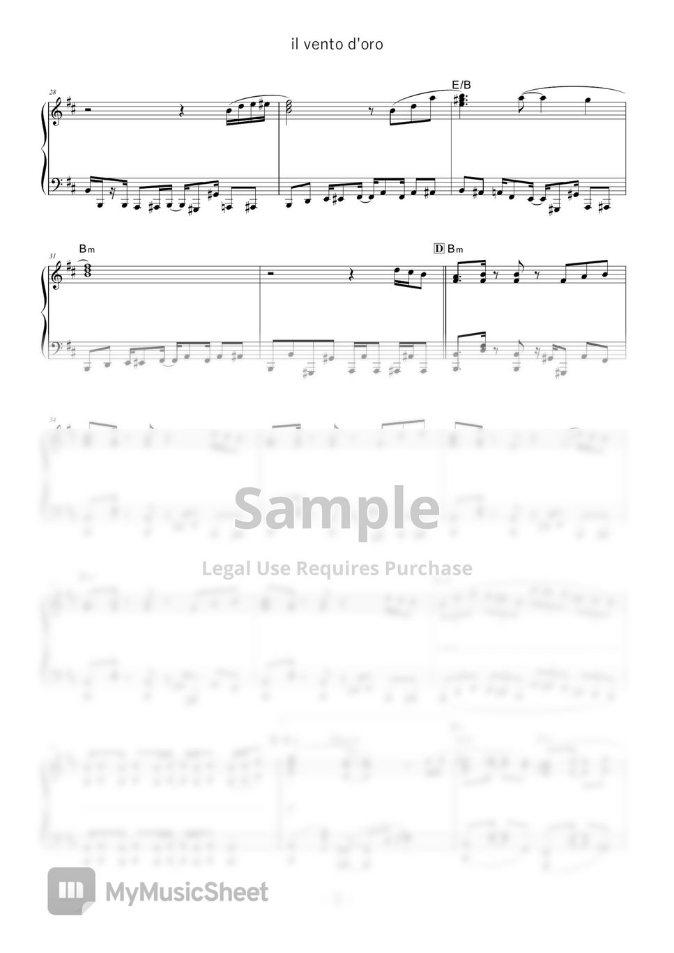 JoJo's Bizarre Adventure Part 5: Golden Wind OST - Giorno's Theme - il vento d'oro (★★★★★) by D-sun