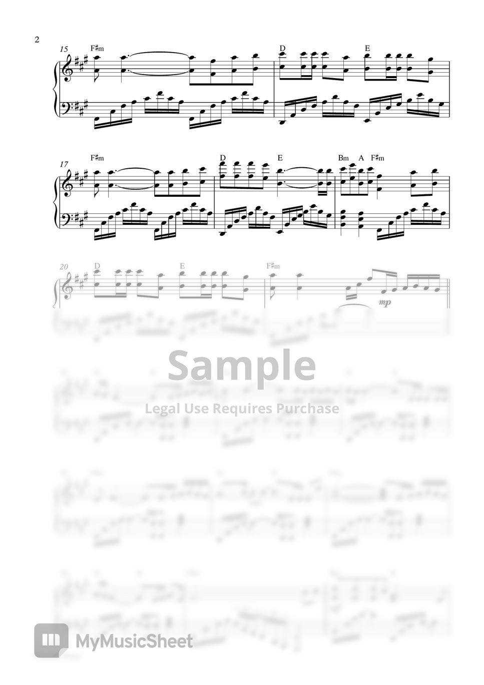 K-391 & RØRY - Aurora (Piano Sheet) by Pianella Piano