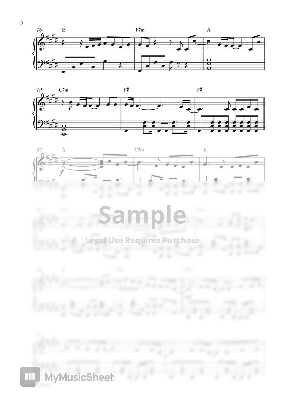 Taeyeon - Spark (piano Sheet) Sheets By Pianella Piano