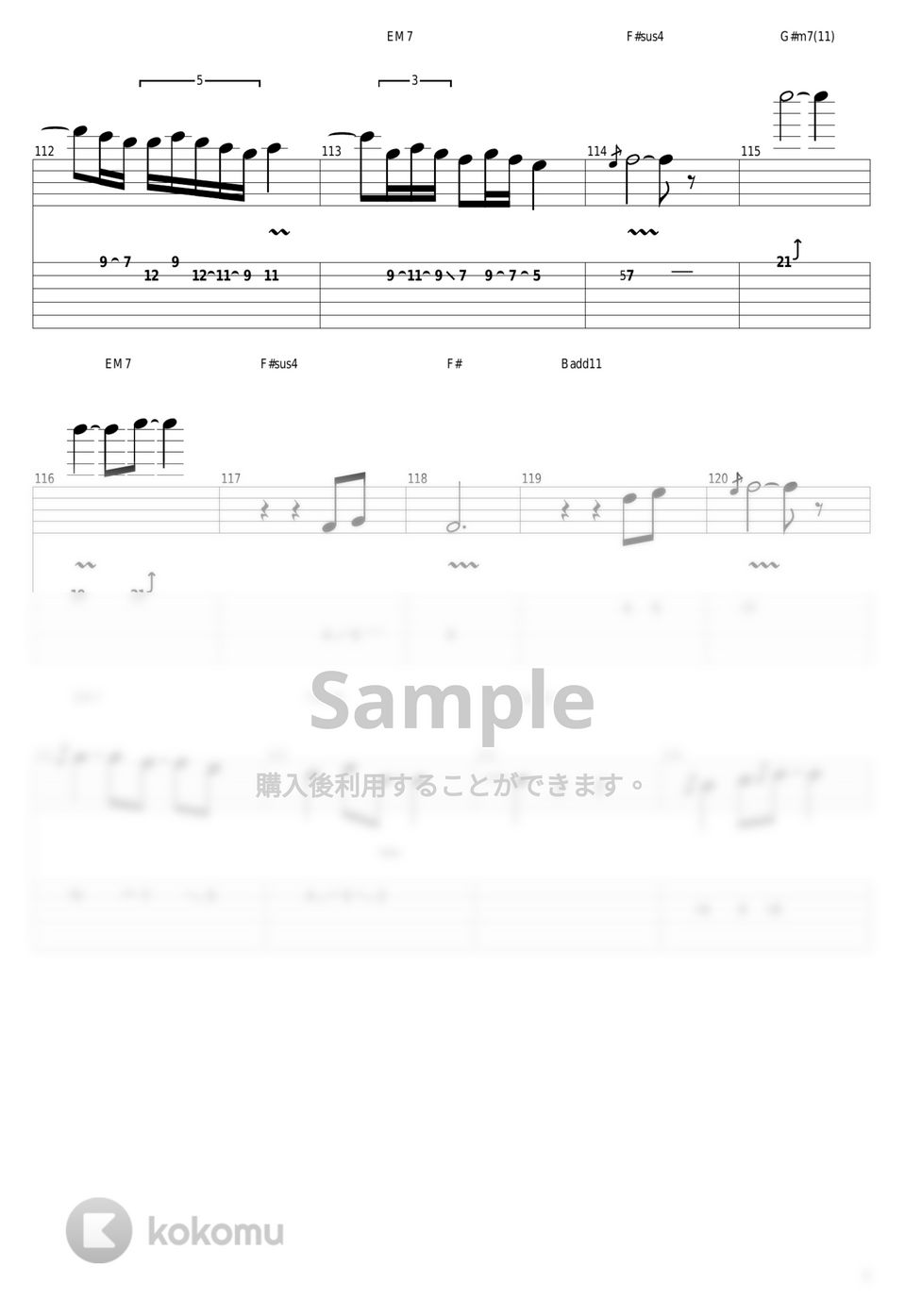 Joe Satriani - Always With Me, Always With You タブ+五線譜 by